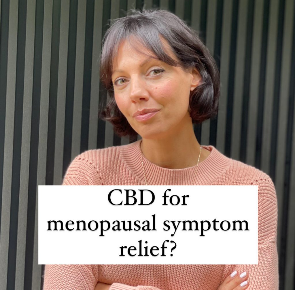 CBD for menopause symptom relief